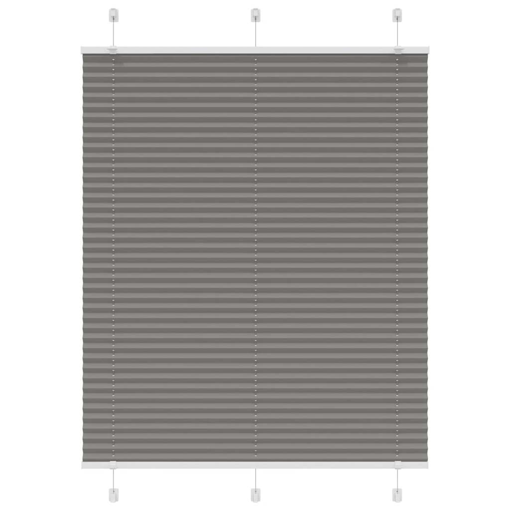 Tenda Plissettata Antracite 105x150cm Larghezza Tessuto 104,4cm