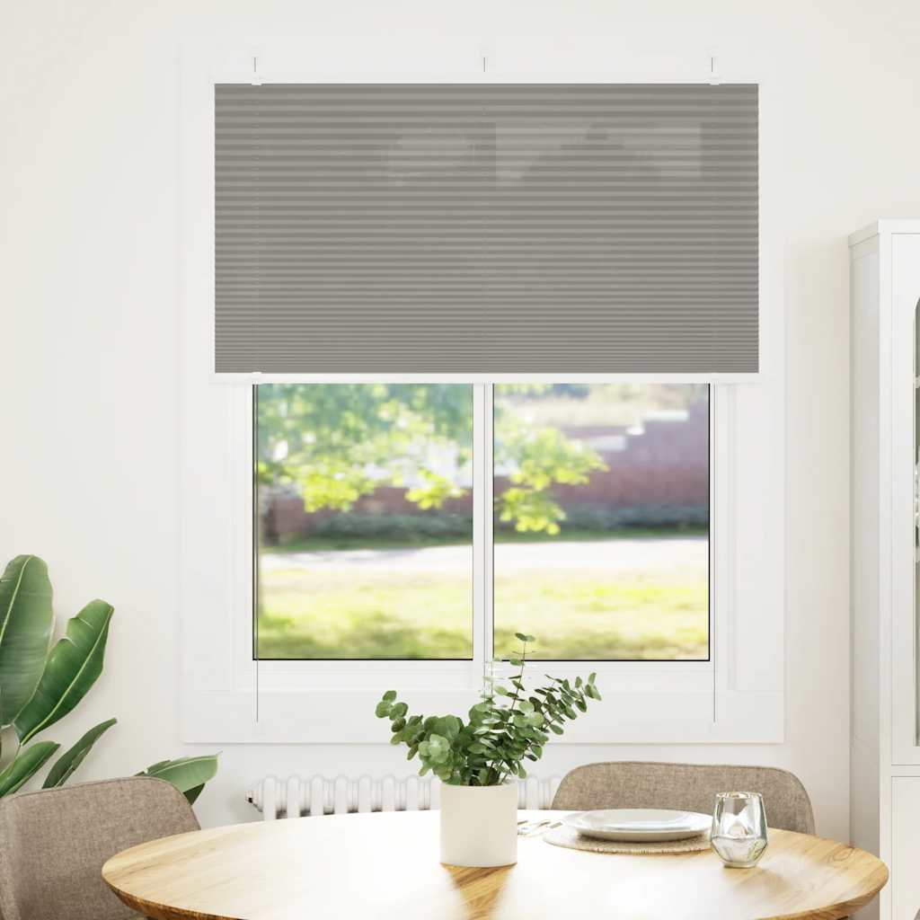 Tenda Plissettata Antracite 105x150cm Larghezza Tessuto 104,4cm | homemem39