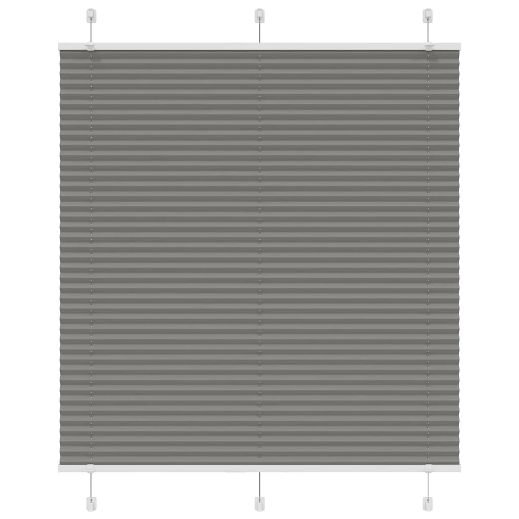 Tenda Plissettata Antracite 115x150cm Larghezza Tessuto 114,4cm