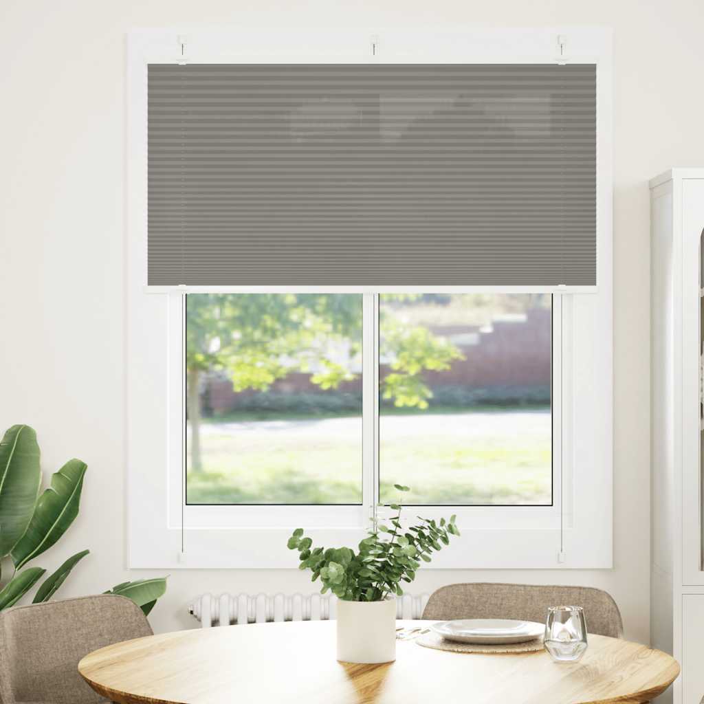 Tenda Plissettata Antracite 120x150cm Larghezza Tessuto 119,4cm | homemem39