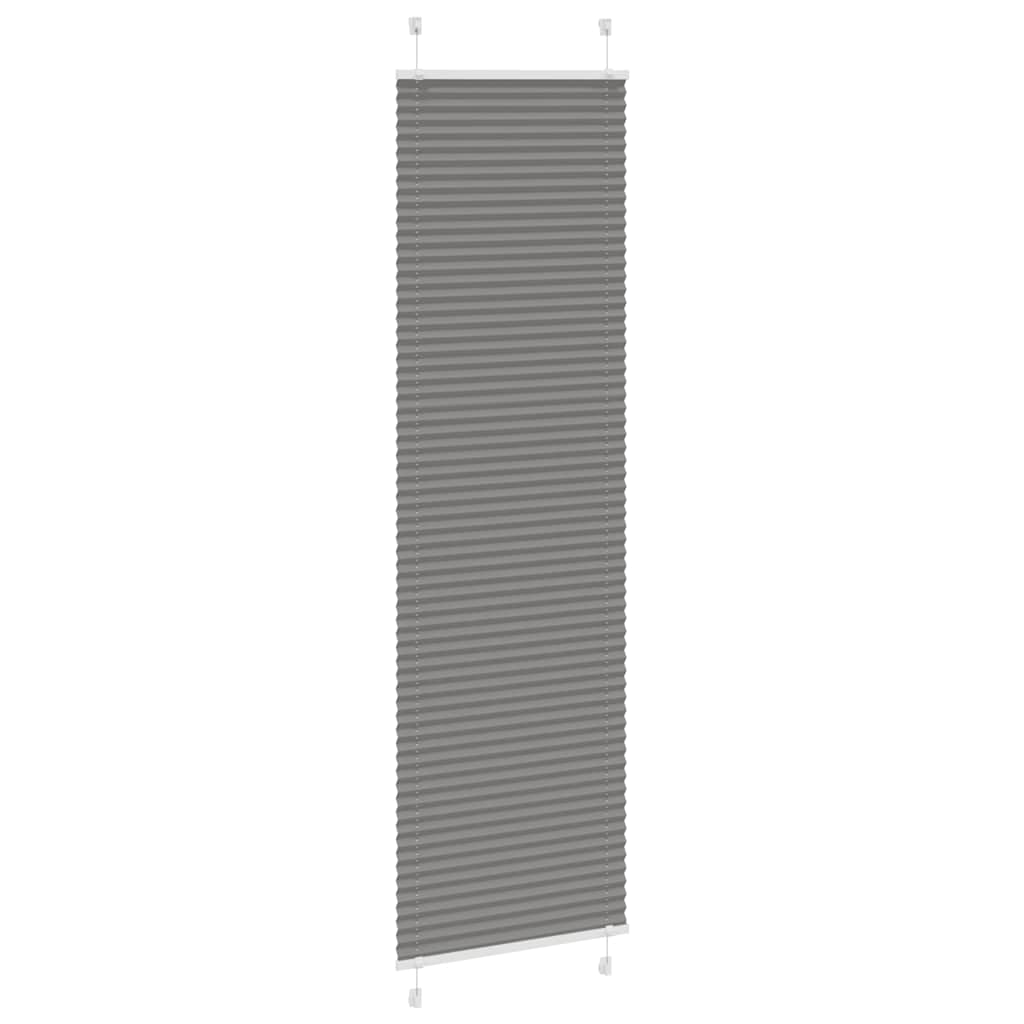 Tenda Plissettata Antracite 55x200 cm Larghezza Tessuto 54,4 cm | homemem39