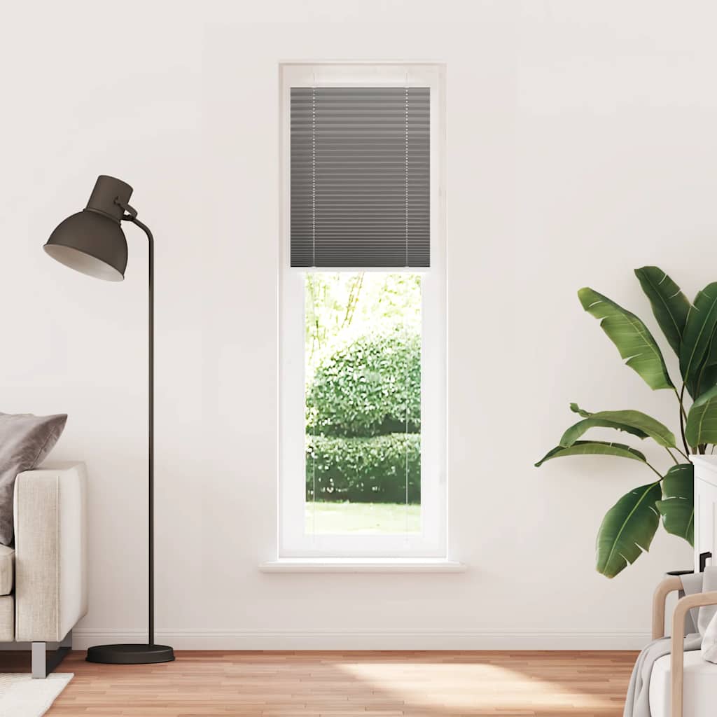 Tenda Plissettata Antracite 60x200 cm Larghezza Tessuto 59,4 cm | homemem39