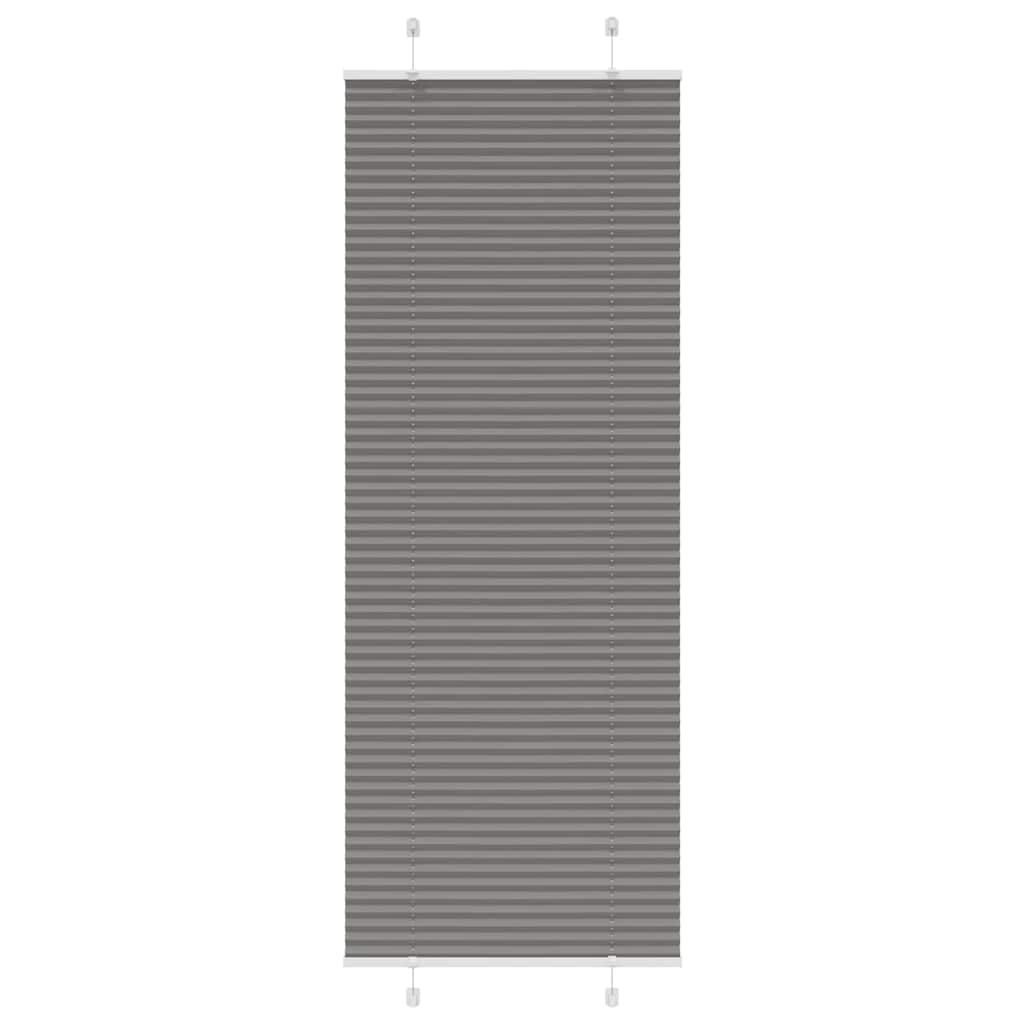Tenda Plissettata Antracite 70x200 cm Larghezza Tessuto 69,4 cm