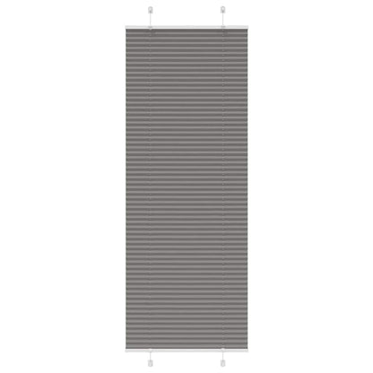 Tenda Plissettata Antracite 75x200 cm Larghezza Tessuto 74,4 cm
