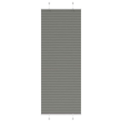 Tenda Plissettata Antracite 80x200 cm Larghezza Tessuto 79,4 cm