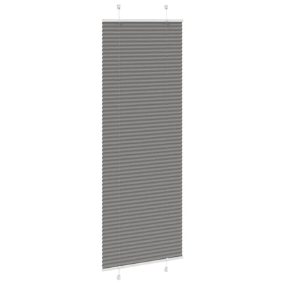 Tenda Plissettata Antracite 80x200 cm Larghezza Tessuto 79,4 cm | homemem39