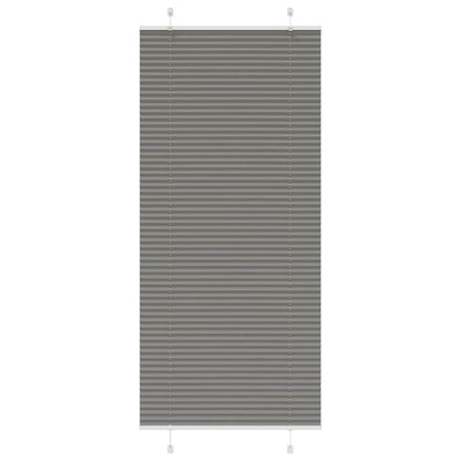 Tenda Plissettata Antracite 90x200 cm Larghezza Tessuto 89,4 cm
