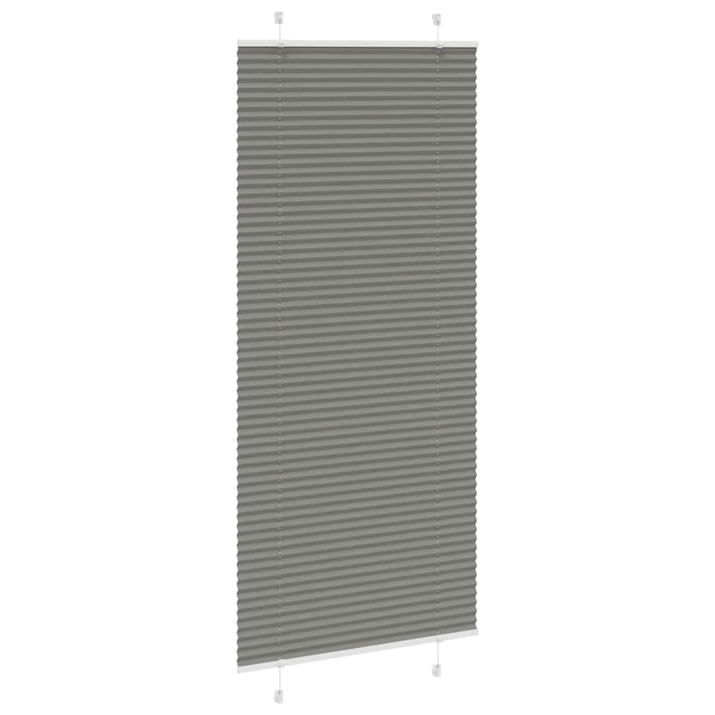 Tenda Plissettata Antracite 95x200 cm Larghezza Tessuto 94,4 cm | homemem39