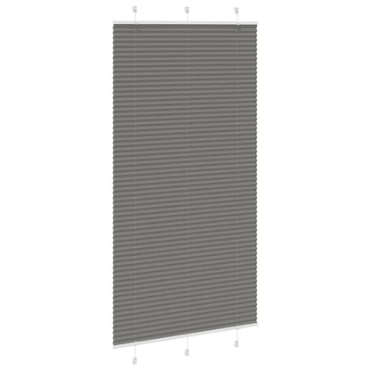 Tenda Plissettata Antracite 105x200cm Larghezza Tessuto 104,4cm | homemem39