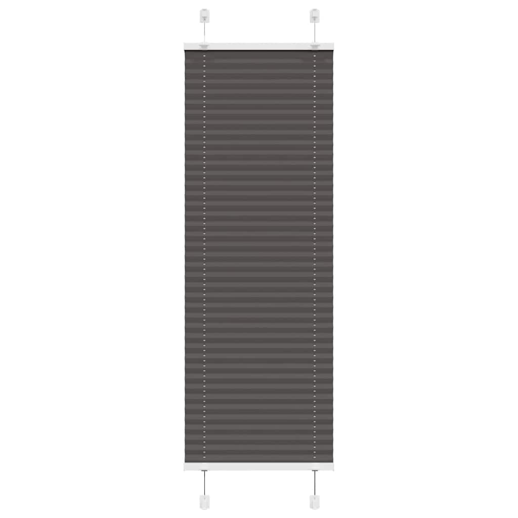 Tenda Plissettata Nera 45x100 cm Larghezza Tessuto 44,4 cm