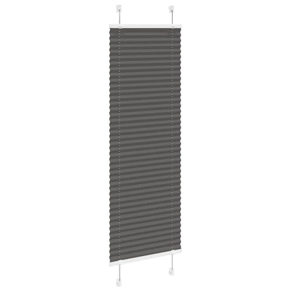 Tenda Plissettata Nera 45x100 cm Larghezza Tessuto 44,4 cm | homemem39