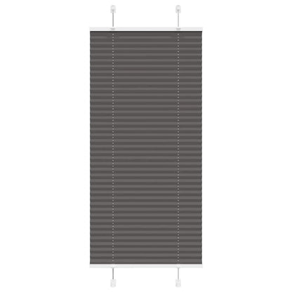 Tenda Plissettata Nera 55x100 cm Larghezza Tessuto 54,4 cm