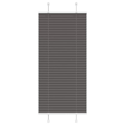 Tenda Plissettata Nera 60x100 cm Larghezza Tessuto 59,4 cm