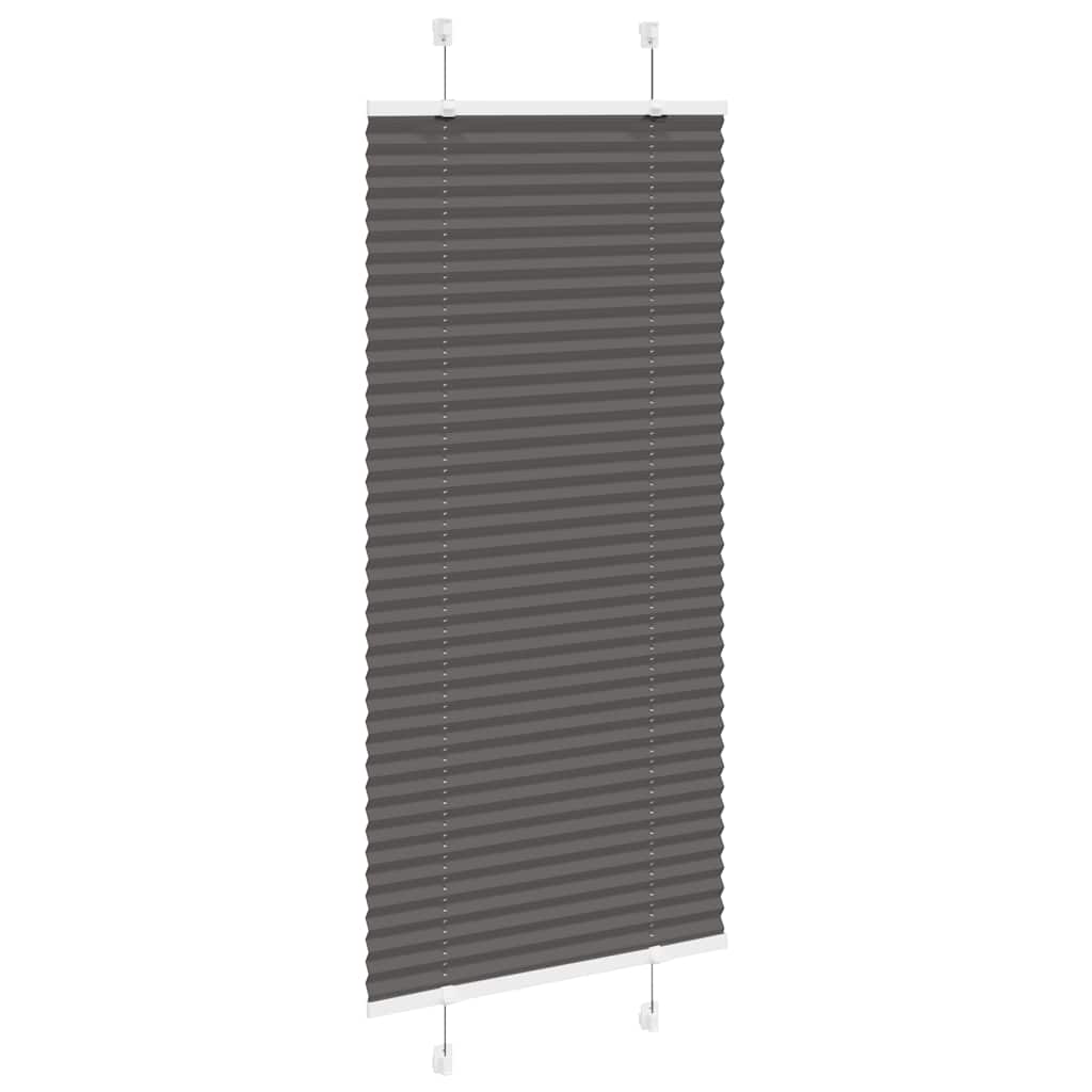 Tenda Plissettata Nera 60x100 cm Larghezza Tessuto 59,4 cm | homemem39