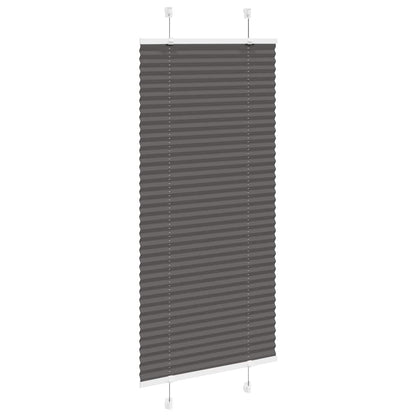 Tenda Plissettata Nera 60x100 cm Larghezza Tessuto 59,4 cm | homemem39
