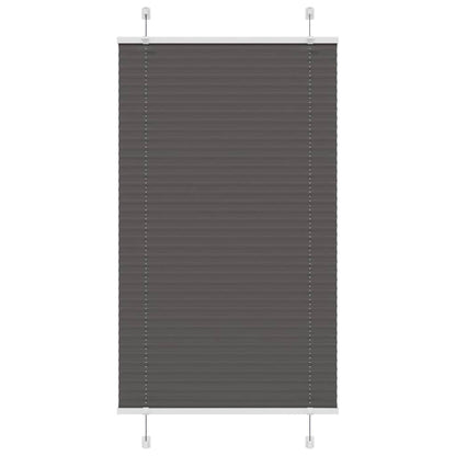Tenda Plissettata Nera 80x100 cm Larghezza Tessuto 79,4 cm