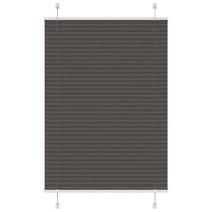 Tenda Plissettata Nera 85x100 cm Larghezza Tessuto 84,4 cm