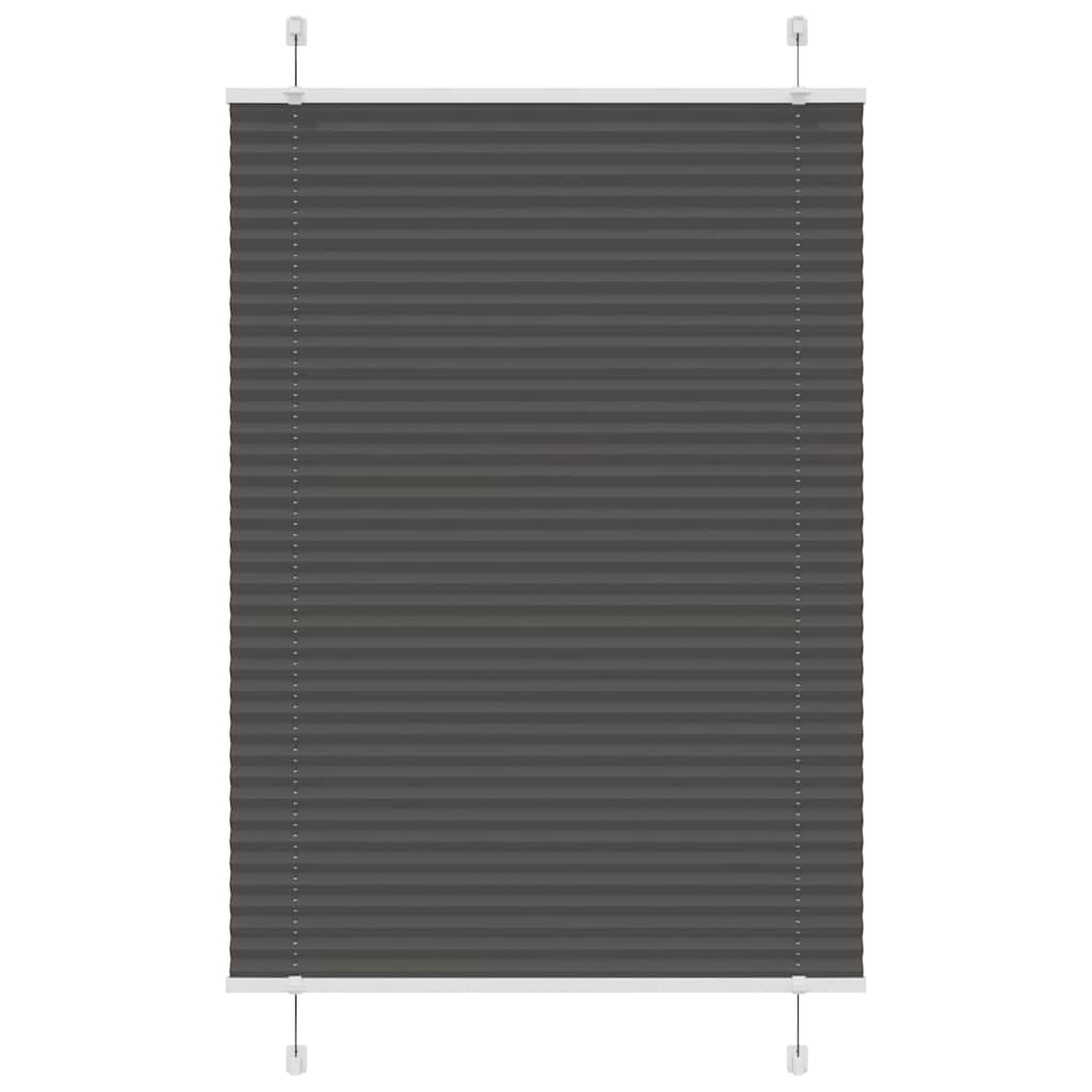 Tenda Plissettata Nera 90x100 cm Larghezza Tessuto 89,4 cm