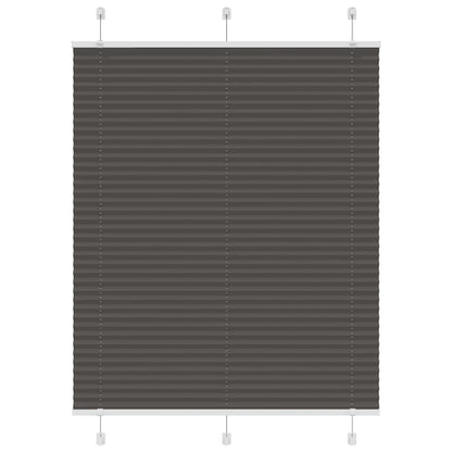 Tenda Plissettata Nera 105x100 cm Larghezza Tessuto 104,4 cm