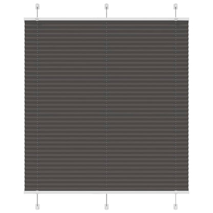 Tenda Plissettata Nera 115x100 cm Larghezza Tessuto 114,4 cm