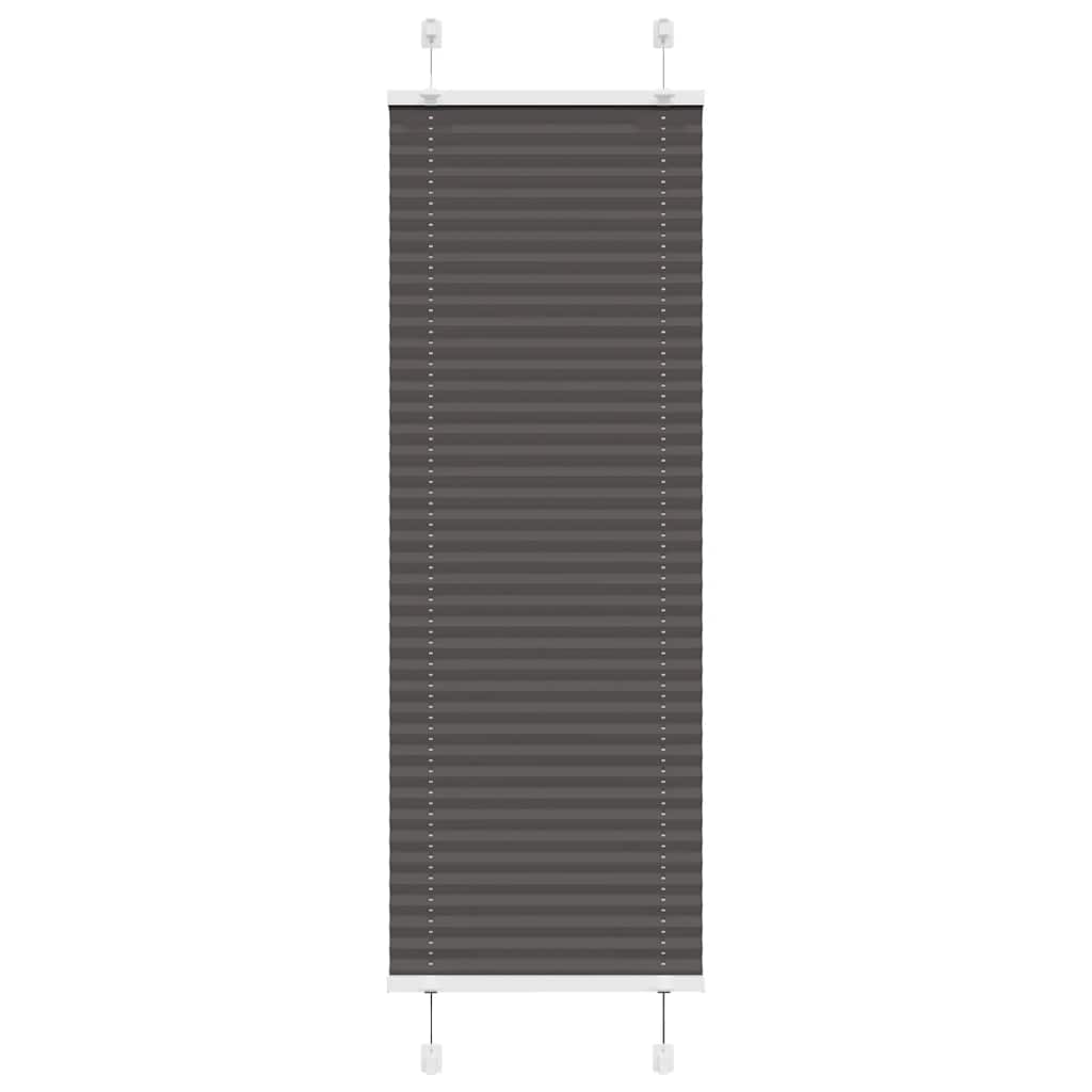 Tenda Plissettata Nera 40x150 cm Larghezza Tessuto 39,4 cm