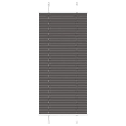 Tenda Plissettata Nera 55x150 cm Larghezza Tessuto 54,4 cm
