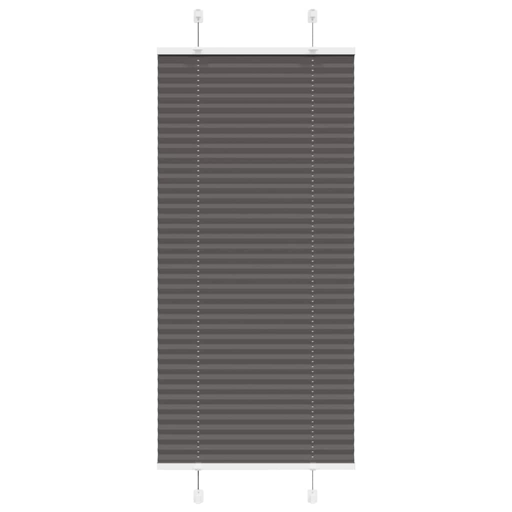 Tenda Plissettata Nera 60x150 cm Larghezza Tessuto 59,4 cm