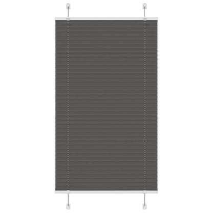 Tenda Plissettata Nera 70x150 cm Larghezza Tessuto 69,4 cm