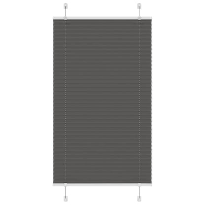 Tenda Plissettata Nera 75x150 cm Larghezza Tessuto 74,4 cm