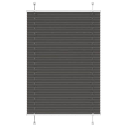 Tenda Plissettata Nera 85x150 cm Larghezza Tessuto 84,4 cm