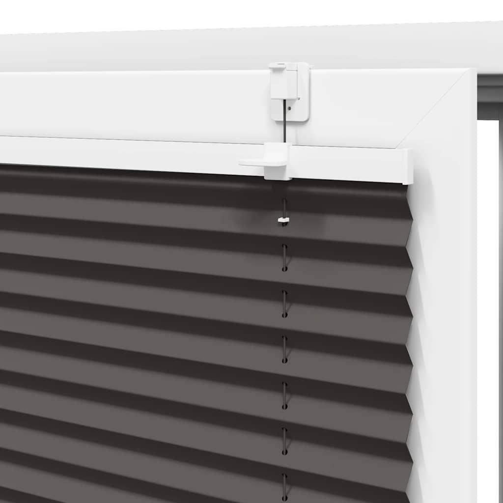 Tenda Plissettata Nera 85x150 cm Larghezza Tessuto 84,4 cm | homemem39