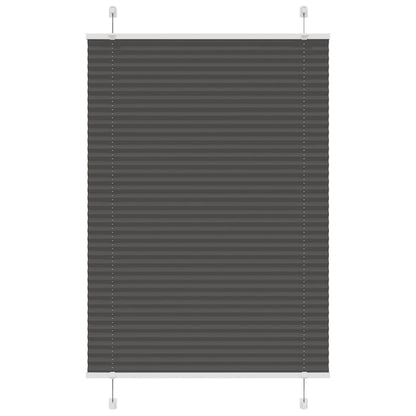 Tenda Plissettata Nera 100x150 cm Larghezza Tessuto 99,4 cm