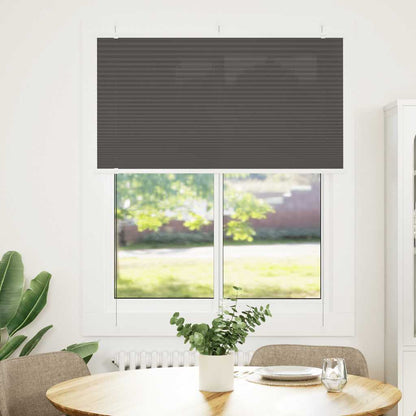 Tenda Plissettata Nera 105x150 cm Larghezza Tessuto 104,4 cm | homemem39