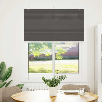 Tenda Plissettata Nera 110x150 cm Larghezza Tessuto 109,4 cm | homemem39