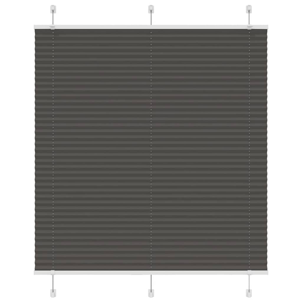 Tenda Plissettata Nera 120x150 cm Larghezza Tessuto 119,4 cm