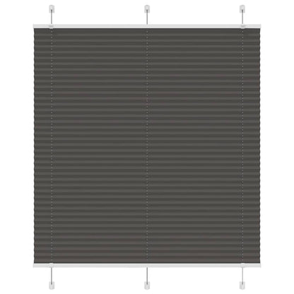 Tenda Plissettata Nera 120x150 cm Larghezza Tessuto 119,4 cm