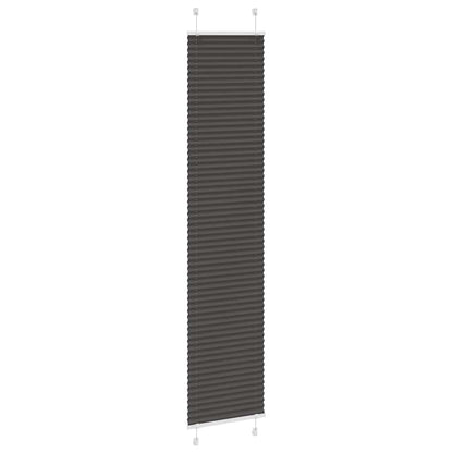 Tenda Plissettata Nera 45x200 cm Larghezza Tessuto 44,4 cm | homemem39