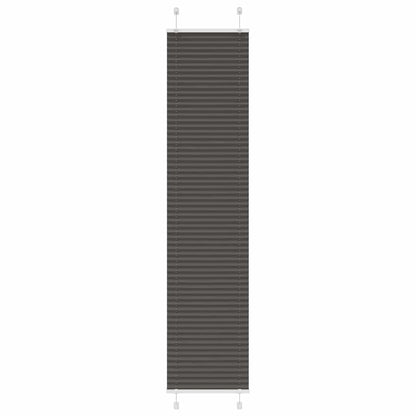 Tenda Plissettata Nera 50x200 cm Larghezza Tessuto 49,4 cm