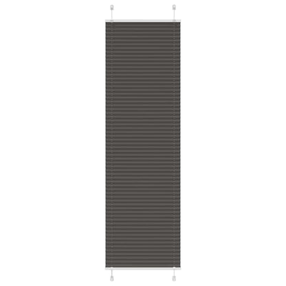 Tenda Plissettata Nera 60x200 cm Larghezza Tessuto 59,4 cm