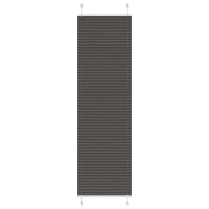 Tenda Plissettata Nera 65x200 cm Larghezza Tessuto 64,4 cm