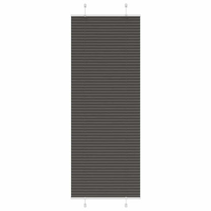 Tenda Plissettata Nera 80x200 cm Larghezza Tessuto 79,4 cm