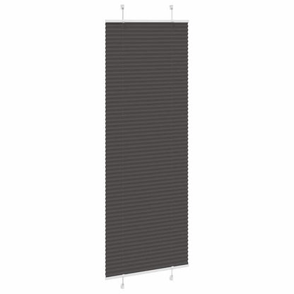 Tenda Plissettata Nera 80x200 cm Larghezza Tessuto 79,4 cm
