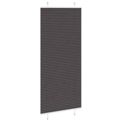 Tenda Plissettata Nera 90x200 cm Larghezza Tessuto 89,4 cm | homemem39