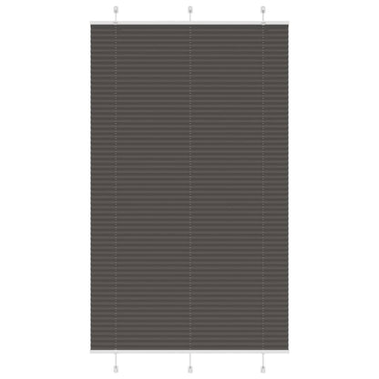 Tenda Plissettata Nera 115x200 cm Larghezza Tessuto 114,4 cm