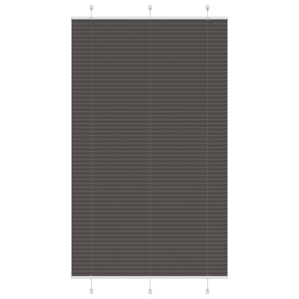 Tenda Plissettata Nera 120x200 cm Larghezza Tessuto 119,4 cm