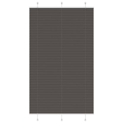 Tenda Plissettata Nera 120x200 cm Larghezza Tessuto 119,4 cm
