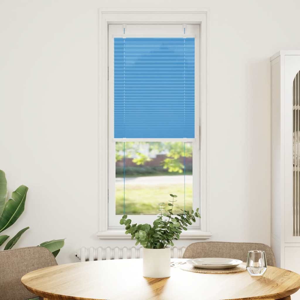 Tenda Plissettata Blu 45x100 cm Larghezza Tessuto 44,4 cm | homemem39