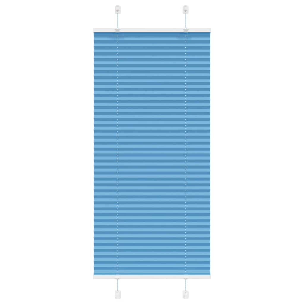 Tenda Plissettata Blu 65x100 cm Larghezza Tessuto 64,4 cm