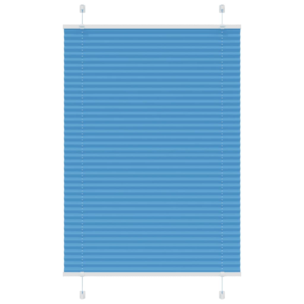 Tenda Plissettata Blu 70x100 cm Larghezza Tessuto 69,4 cm | homemem39