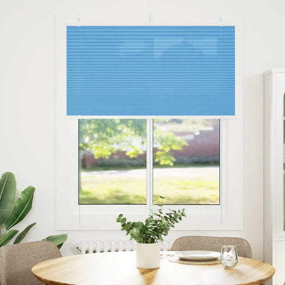 Tenda Plissettata Blu 105x100 cm Larghezza Tessuto 104,4 cm | homemem39